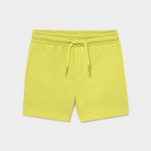 0621-042 bermudy spodenki krótkie bawełniane Mayoral Baby chłopięce basic limonka lato