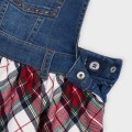 10-04960-065 mayoral regulacja pasek sukienka łączona jeans krata święta kieszonka czerwona.jpg