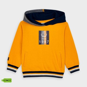 4463-32 wyprzedaż Mayoral bluza z kapturem kangurka musztardowa 98 134