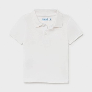 21-00102-065 Wyprzedaż Mayoral koszulka polo Mayoral basic biała 86 92 98