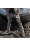 mashMNIE wygodne spodnie dla chłopca dzianina jeans grafit