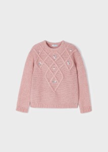 Sweter Mayoral z haftem dla dziewczynki 104-122-128 12-04302-078