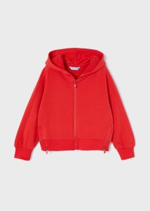 Bluza dziewczęca Mayoral na suwak czerwona 98-128-134 22-03428-095