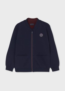 Bluza ze stójką Mayoral granatowa dla chłopca 140-160-7418-11