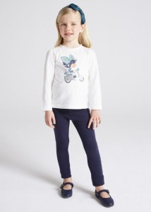 Spodnie Mayoral skinny fit dla dziewczynki granatowe  92-122-128 12-00511-010