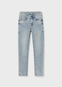 Miękkie spodnie Mayoral slim fit jasny jeans chłopięce soft jeans 140-152-160-6594-72