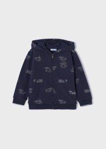 Bluza Mayoral dla chłopca granatowa rozpinana wiosna-lato 110-122-3408-81
