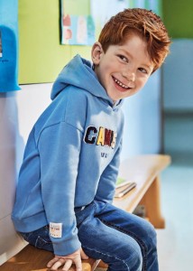 Bluza chłopięca Mayoral niebieska CAMPUS 116-122-128-134-13-04425-011