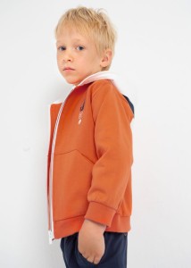 Bluza chłopięca Mayoral pomarańczowa bez ocieplenia 116-134-3456-56