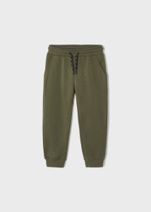 Długie spodnie dresowe Mayoral sportowe basic dla chłopca khaki oregano 104-116-134-13-00725-027