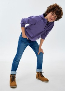 Miękkie spodnie chłopięce soft jeans niebieskie Mayoral Nukutavake 140-152-160-166-13-07524-062