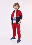 Dres 3-częściowy Mayoral dla chłopca sportowy czerwony granatowy 128-13-04867-086