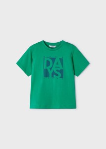 T-shirt Mayoral chłopięcy basic zielony 110-116-128-134-24-00170-044