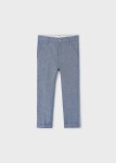 Eleganckie spodnie Mayoral chinos len bawełna niebieskie 98-104-110-116-122-128-134- 24-03542-094