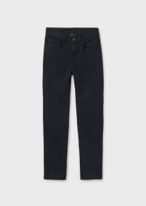 Miękkie spodnie Mayoral Nukutavake slim fit dla chłopca czarne 140-152-160-14-07531-046