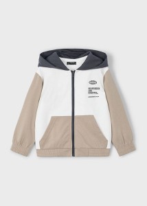 Bluza wiosenna chłopięca Mayoral z kapturem beżowa 116-122-128-134-140-25-03425-046
