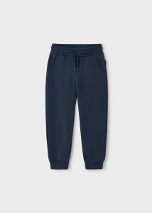Sportowe spodnie basic dziecięce unisex granatowe 116-122-128-134-140-15-00725-060