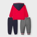 00918-073 Mayoral Baby dres 3 częściowy dla chłopca czerwony szary granat 1.jpg
