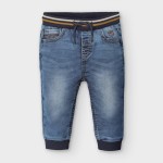 Wyprzedaż Mayoral Baby miękkie spodnie dla chłopca jogger jeans 