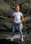 mashMNIE REVOLUTION spodnie jeansowe niebieskie dla dziewczynki